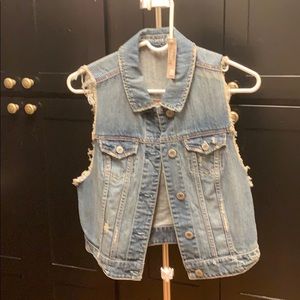 American Eagle Jean Vest NWT